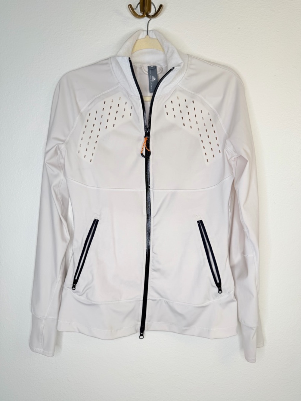 STELLA McCARTNEY X ADIDAS White Athletic Jacket Size Medium